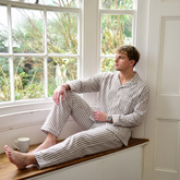 Pigiama Uomo Fred In Modal A Righe Bianche E Rosse