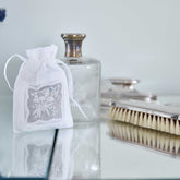 Pack of 3 White Embroidered Lavender Filled Sachet