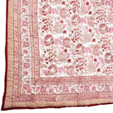 Blush, Pink & Red Floral Print Quilt/Throw Reversible