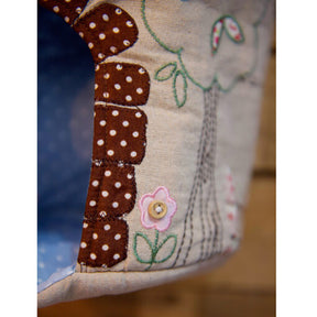 Appliqued Teddy Bear House