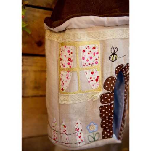 Appliqued Teddy Bear House