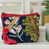 Blue Carnation Make Up Bag