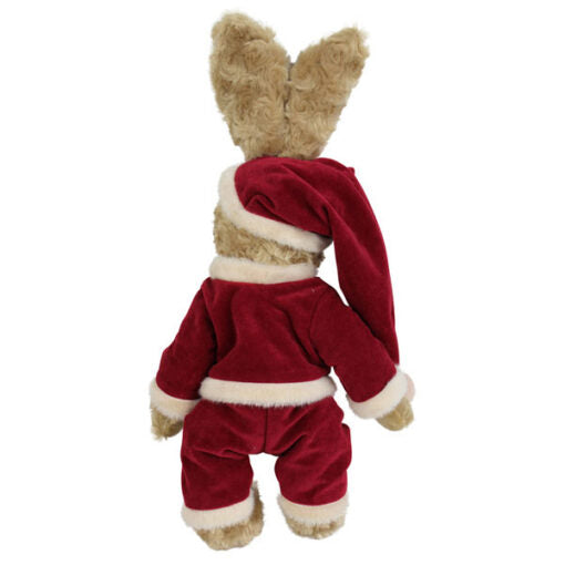 Rabbit In Red Velvet Christmas Suit