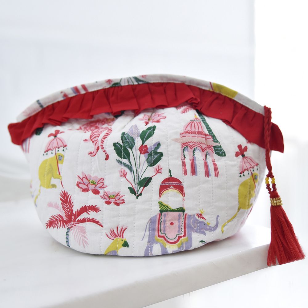 Sultan’s Garden Print Balloon Shaped Wash Bag