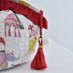 Sultan’s Garden Print Balloon Shaped Wash Bag