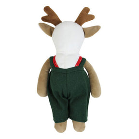 Mr Deer in Green Acorn Dungarees