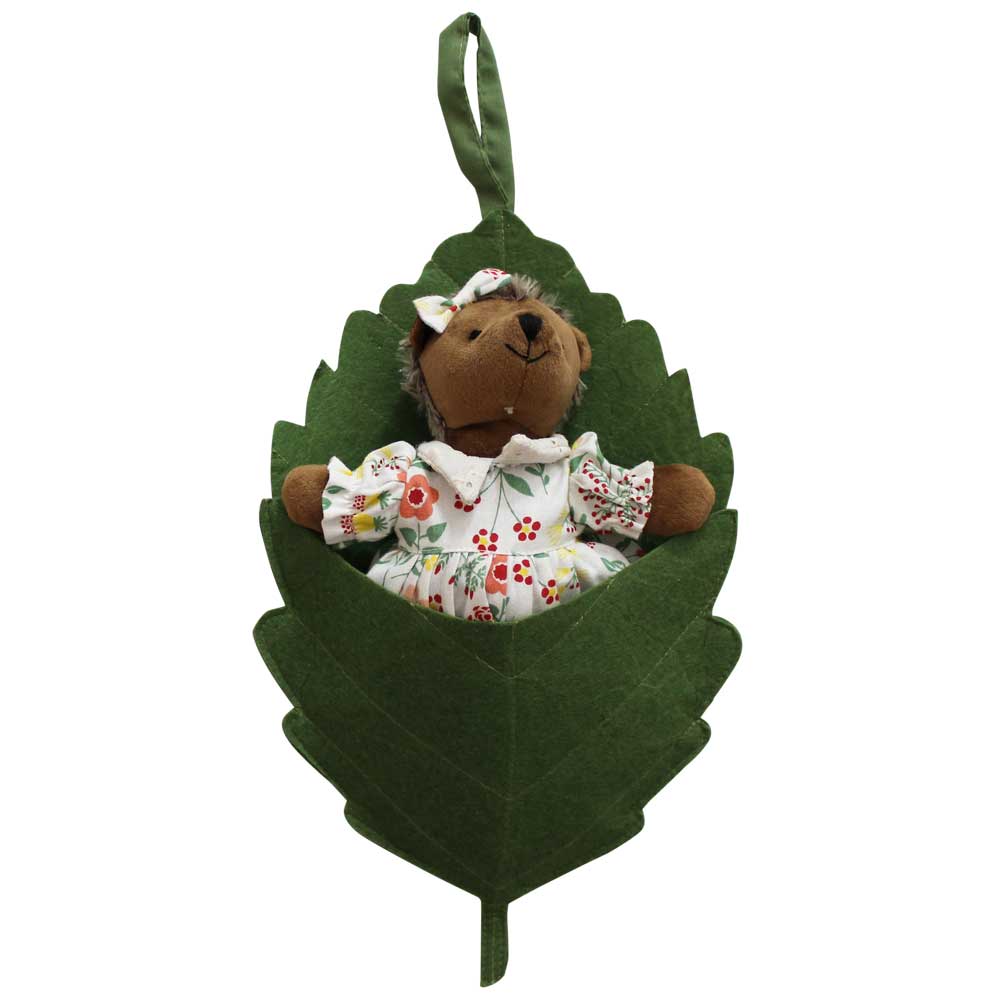 Mrs Hedgehog With White Floral Dress Soft Toy