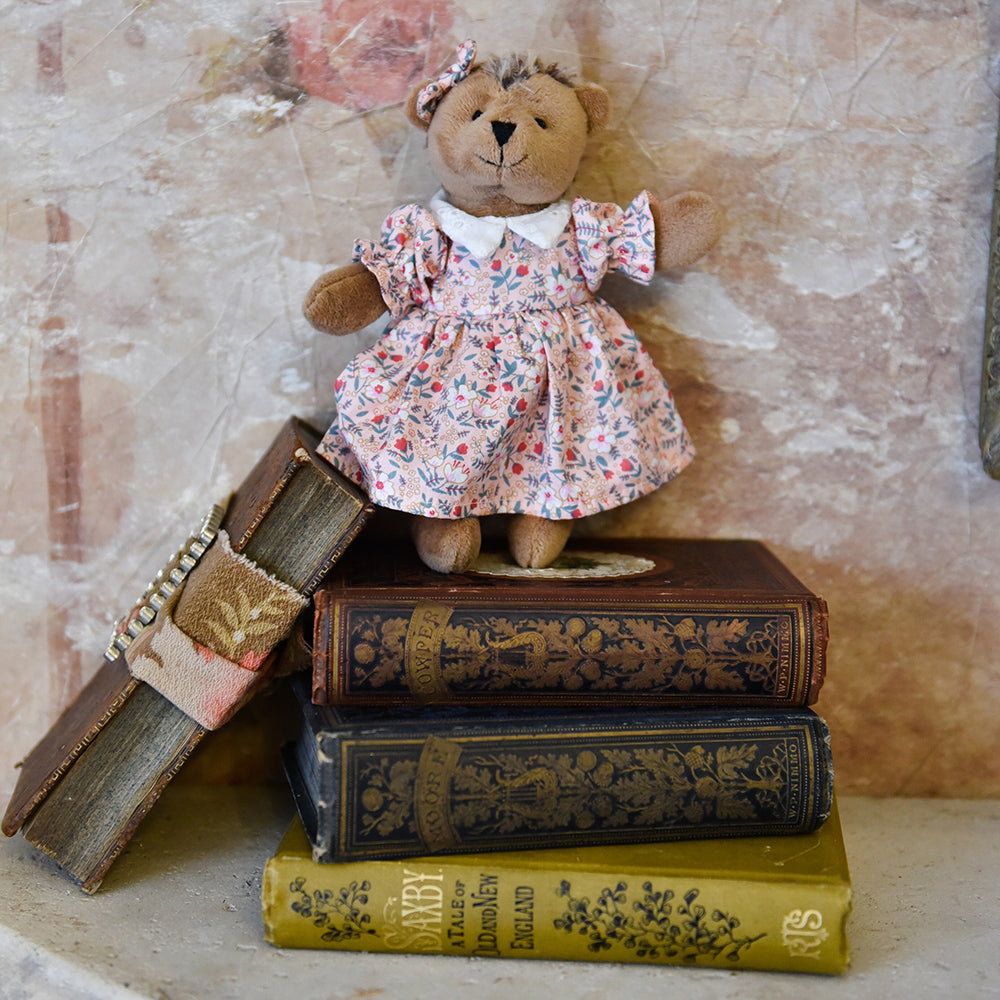 Mrs Hedgehog With White Floral Dress Soft Toy