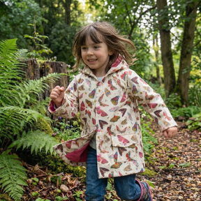 Butterfly Print Raincoat