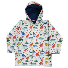 Colourful Dinosaur Print Raincoat - Main Image