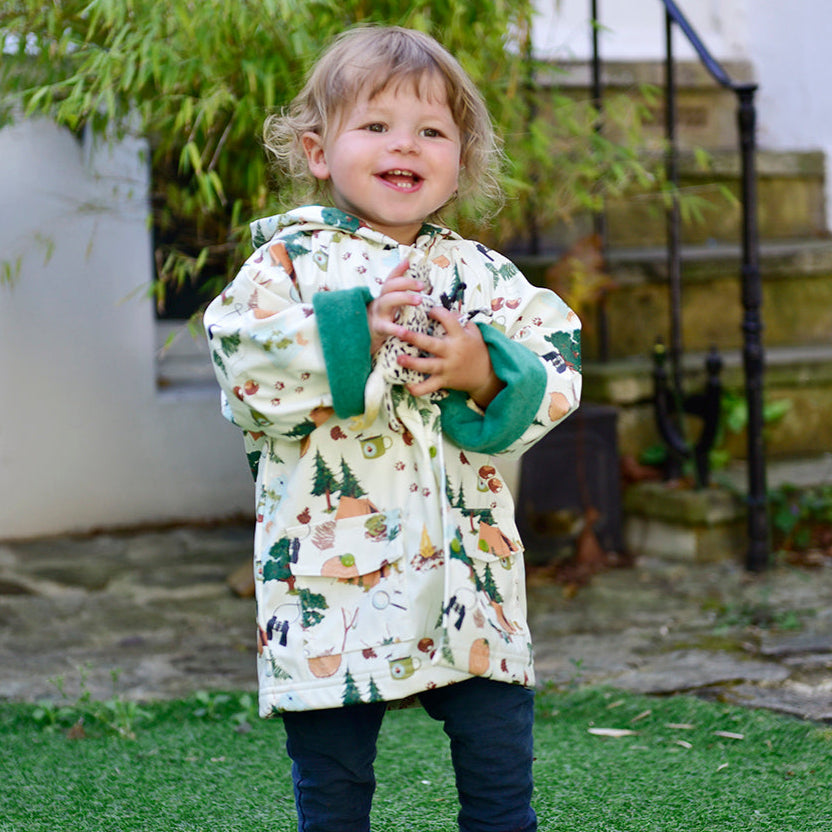 Great Outdoors Print Raincoat