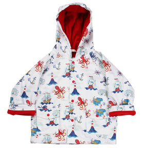 High Seas Print Raincoat