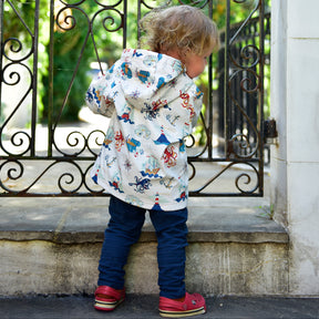 High Seas Print Raincoat