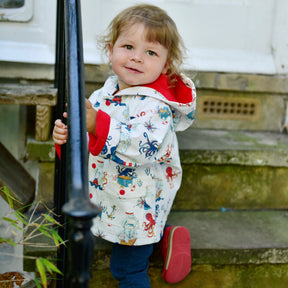 High Seas Print Raincoat