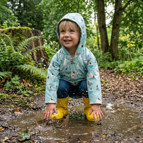 Polar Print Raincoat