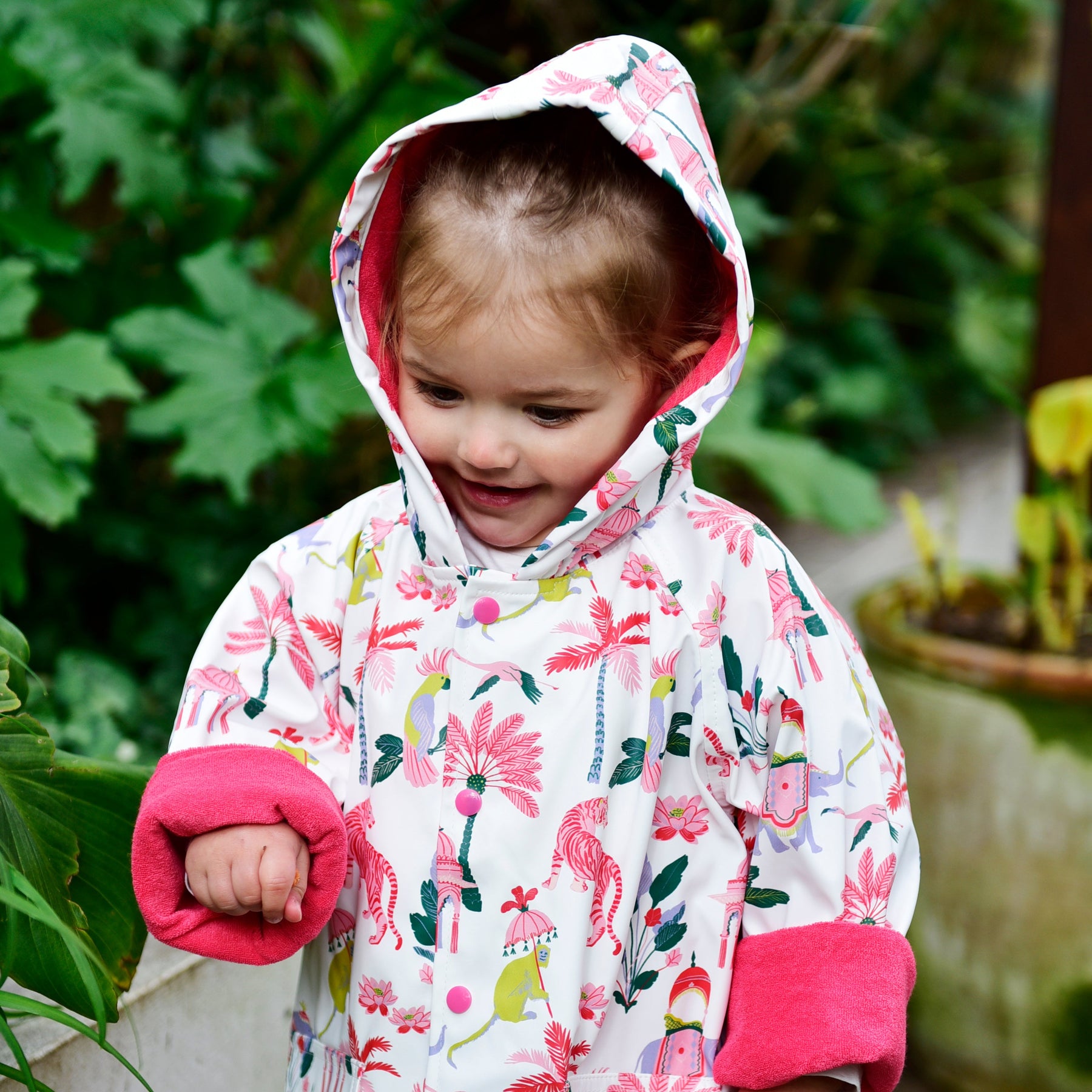 Sultan’s Garden Print Raincoat