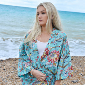 Blue Orchid Dressing Gown