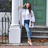 Pink & Mint Green Block Print Jacket