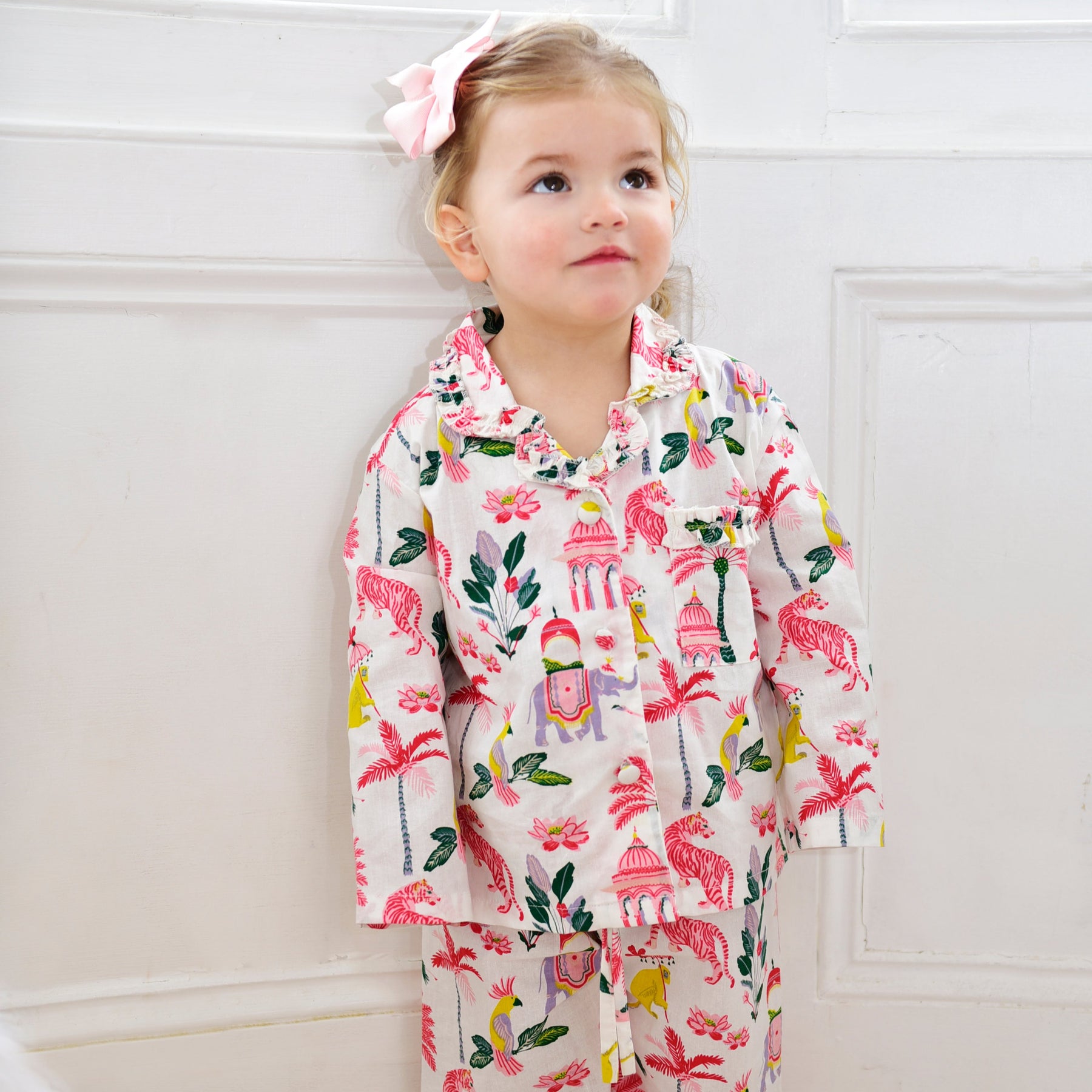 Sultan’s Garden Print Traditional Cotton Pyjamas