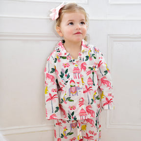 Sultan’s Garden Print Traditional Cotton Pyjamas