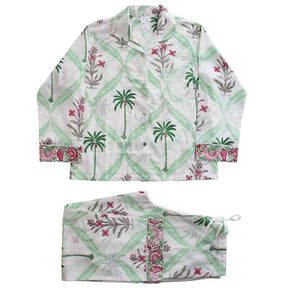 Floral Pink Palms Pyjamas