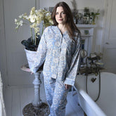 Cornflower Blue Floral Short Pyjama Set