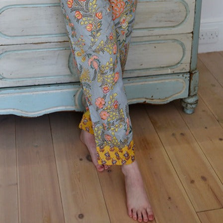 Mustard Floral Print Pyjamas