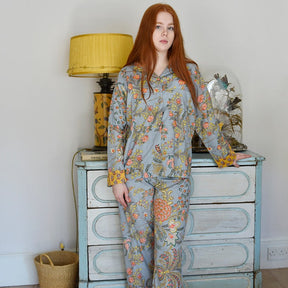 Mustard Floral Print Pyjamas