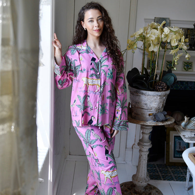 Pink Safari Print Pyjamas
