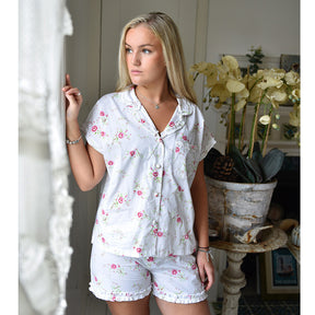 Rose Print ‘Katie’ Short Pyjama Set