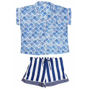 Stripe & Seashell Short Pyjama Set