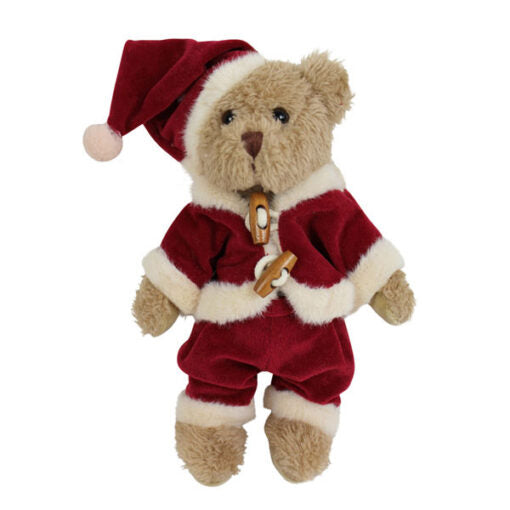 Teddy In Red Velvet Christmas Suit