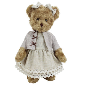 Ours en peluche avec robe Country Garden