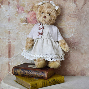 Ours en peluche avec robe Country Garden