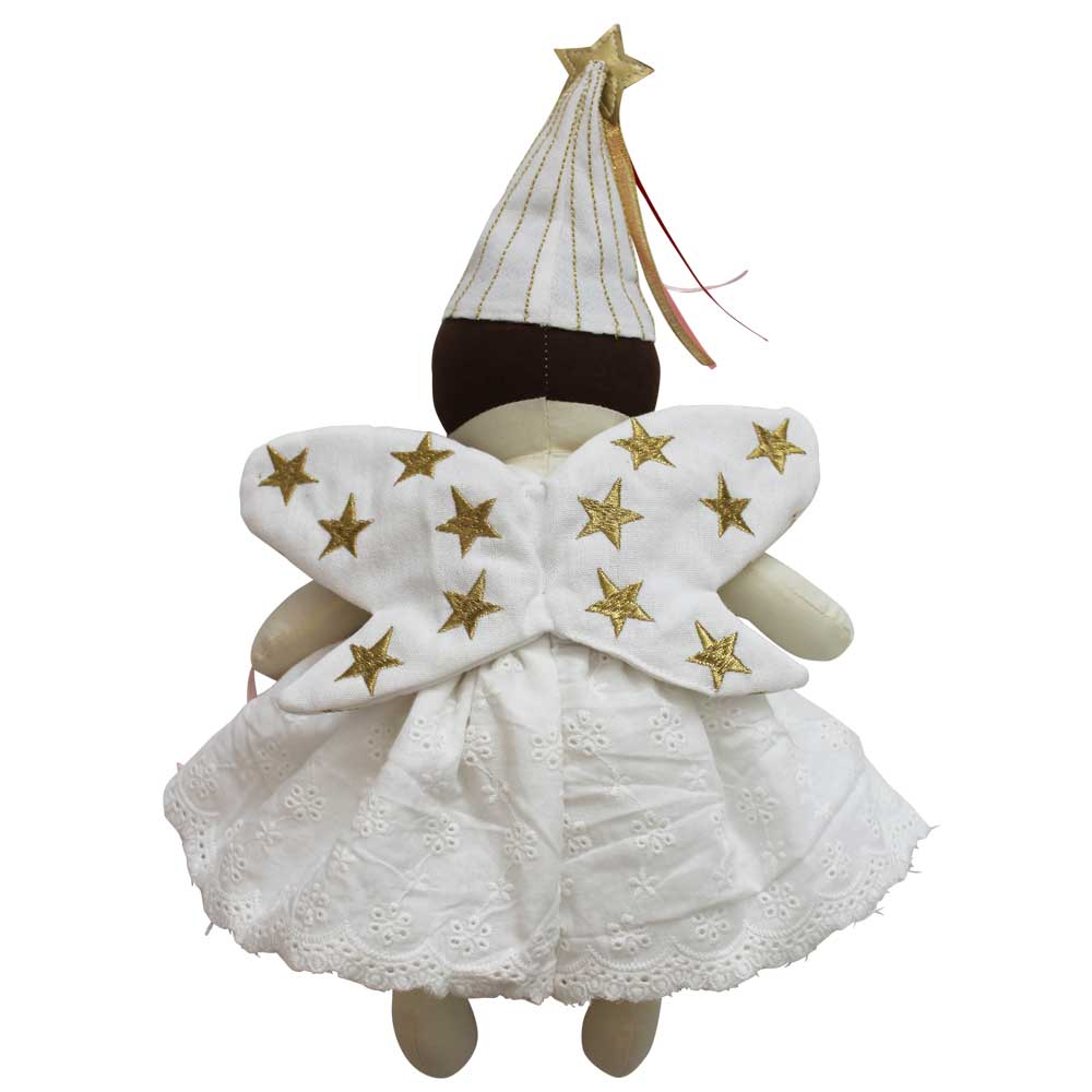 White Tooth Fairy Doll from Powell Craft Back View