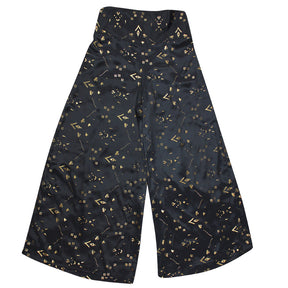 Ziggy, Black & Gold Small Geo Print Viscose Trousers