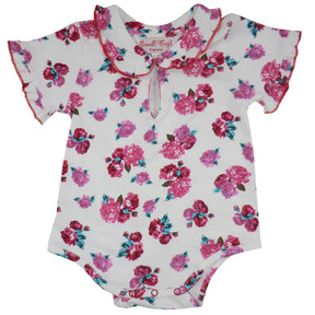 Red Rose Baby Grow