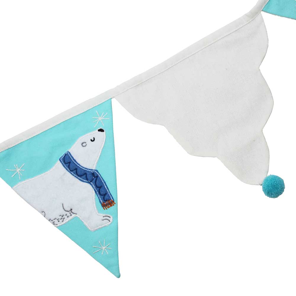 Polar Embroidered Bunting