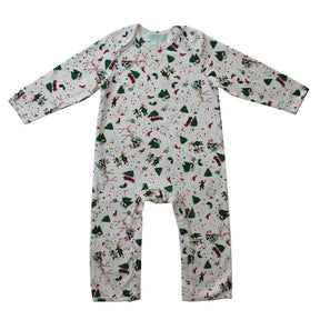 Christmas Print Baby Jumpsuit