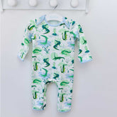 Crocodile Print Baby Jumpsuit