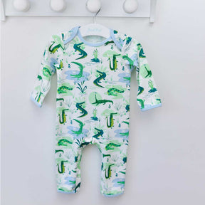 Crocodile Print Baby Jumpsuit