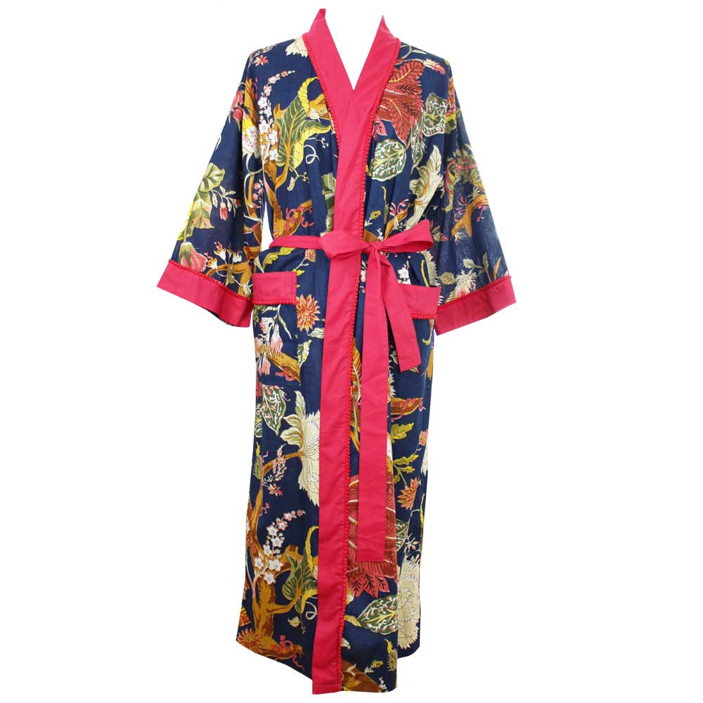 Blue Carnation Dressing Gown