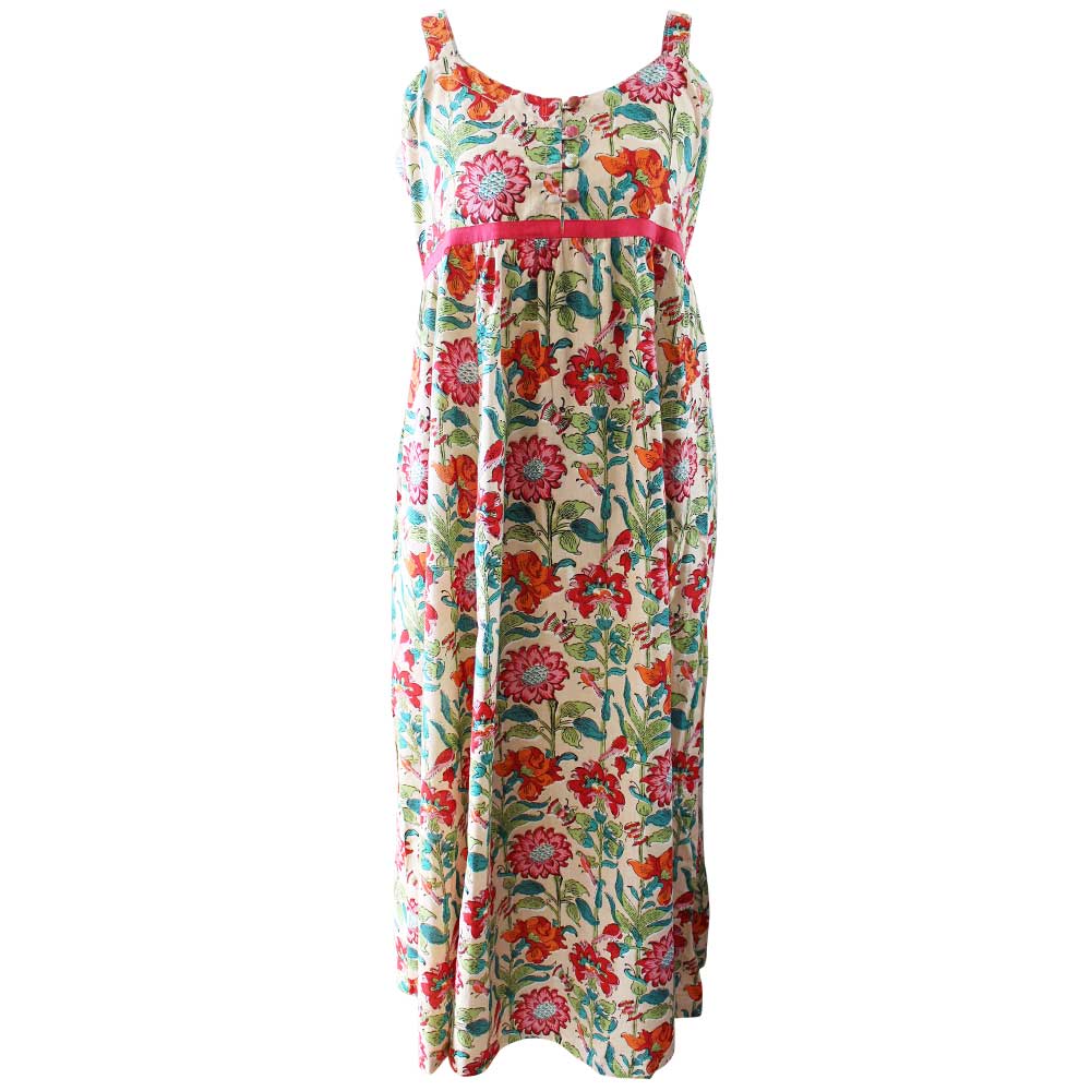 ‘Clarissa’ Floral Garden Camisole Cotton Dress