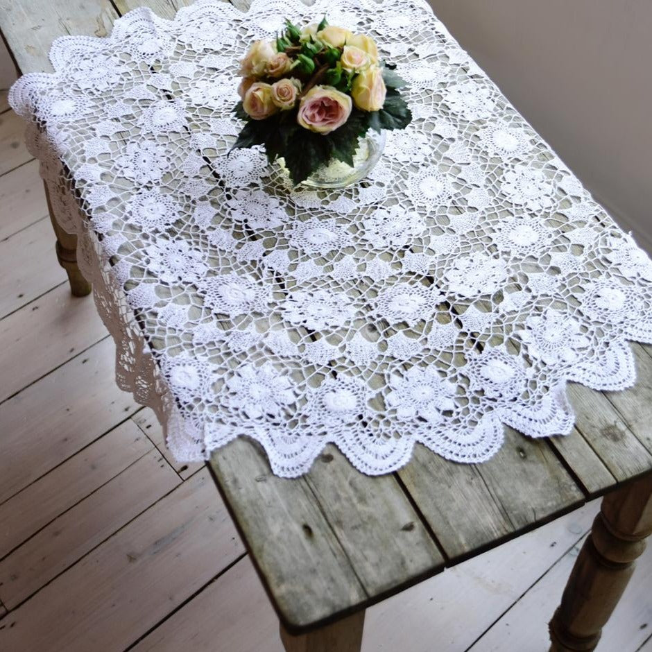 Small Crochet Round Tablecloth