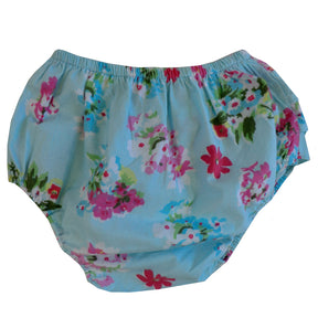 Blue Floral Frilly Knickers