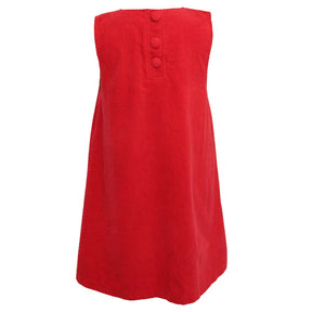 Red Riding Hood A-Line Cord Dress