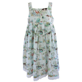 Vintage Safari Print Dress