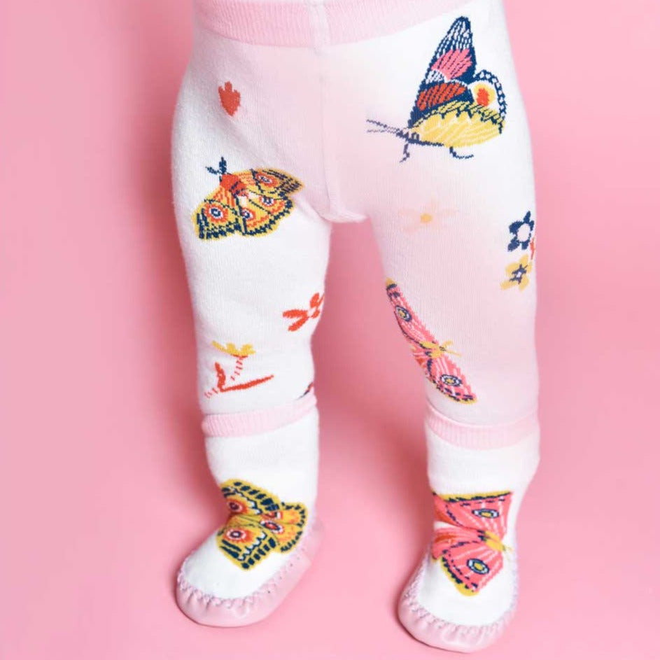 Powell Craft - Girls Pink Cotton Leggings