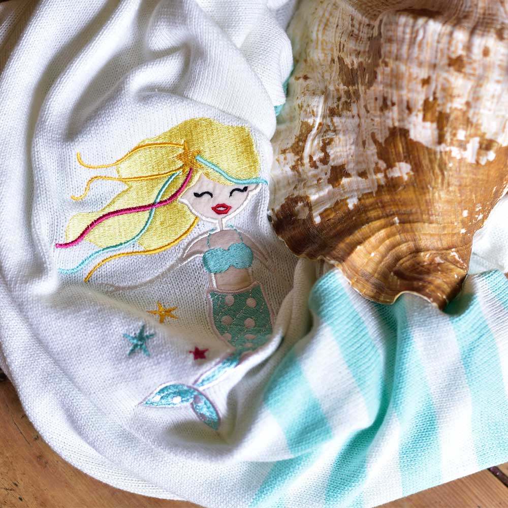 Mermaid Cot Blanket