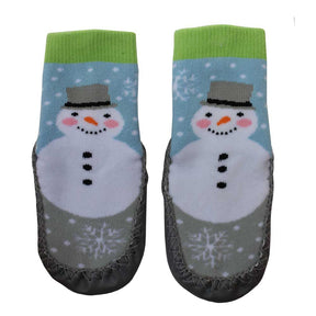 Snowman Moccasin Slippers